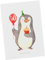 Mr. & Mrs. Panda Postkarte 40. Geburtstag Pinguin Luftballon - Geschenk, Einladung, Geburtstagskarte, Geburtstage, Geschenkkarte, Grußkarte, Feier,