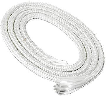 NKlaus 3m Glasfaserdocht rund Ø 5mm für Schmelzlicht Spirituslampe Öllampe für gereinigtes Lampenöl Paraffinöl Dauerdocht Gartenfackel Petroleumlampe 1249