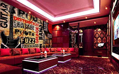 Mural Wallpaper Rock Music Alphabet 3D Wallpaper Mural Wall Mural -400cmx280cm