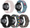 Simpeak 5 Pezzi Cinturini Compatibile con Samsung Galaxy Watch 5 Pro/Watch 5/4 40mm 44mm/4 Classic/Active 2/Active/Watch 3 41mm, 20mm Cinturino Sportivo Nylon Elastico Regolabili Donna Uomo, Group 1