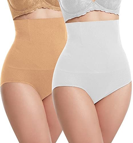 Libella Damen figurenformend Miederslip mit Bauch-Weg-Effekt 3608 Weiß/Haut M/L