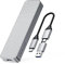 GiGimundo AJS10C M.2 NVMe Enclosure - CNC Aluminum Shell, UASP Supported, USB-C External M2 SSD Caddy for 2230/2242/2260/2280 SSDs, Silver