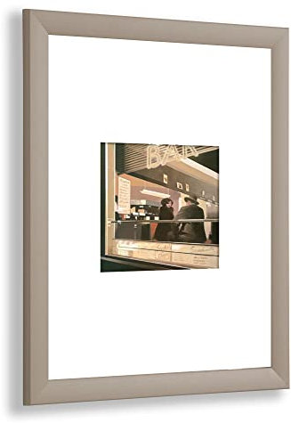 Olympia Deluxe Bilderrahmen Posterrahmen 40x120 cm Puzzlerahmen Hellgrau Grau Hell Hintergrund Weiß Kunstglas Klar