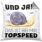 Trendation Und Ja Das Ist Kissen mit Füllung 40x40 Geschenk Schnecke Grafik Lustiger Spruch Humor Fun (Grau)