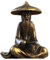 Yardwe Miniatura Figura Cinese Statua Giardino Accessori Mini Stagno Ornamento