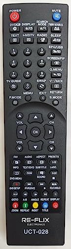 Re-Flix Télécommande universelle UCT-028 pour CONTINENTALE Edison CEDLED32ML3
