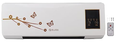 Pyhodi Mini Machine de Refroidissement et de Chauffage électrique Portable, Climatiseur Mural avec Télécommande de Minuterie, Chauffage Rapide, économie D'énergie, Faible Bruit