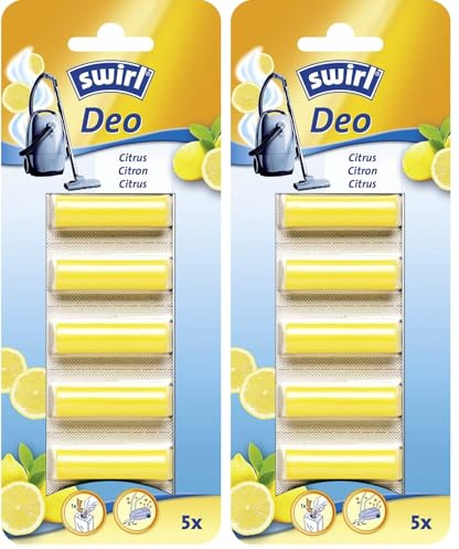 Swirl Staubsauger Deo-Sticks Citrus 5x (Zum Einlegen in den Staubsaugerbeutel), 1 Stück (2er Pack)