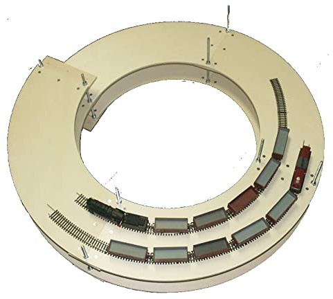 Zweispur Gleiswendel für Spur H0 für Modelleisenbahn 3 Ebenen + Anfahrten