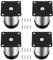 4 Pièces Pieds de Meubles Réglables, Pied de Table Reglable Hauteur Métal, Pieds Meuble Cuisine, Pieds de Meubles Armoires éTagèRes Table Acier Inoxydable, avec Vis (50X80MM, Argent)