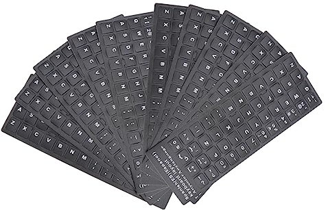 PartyKindom 20pcs Laptop Sticker Cover Multi-language Keyboard Stickers for Keyboard