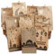 Siumir DIY Ramadan Kalender, 24 * 13 * 8cm Bedruckte Kraftpapiertüten zum Befüllen, 30 Geschenktüten zum Aufstellen und Dekorieren, Eid Mubarak