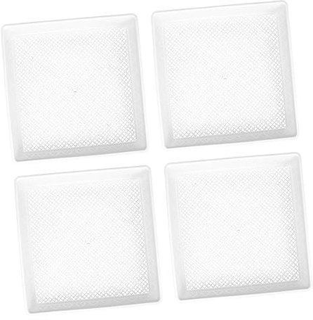 Amosfun 4 Stück Sämlingsschale Kunststoffpalette gärfass Anzuchtschalen für Microgreens Aussaat-Keimschale Pflanzschalen Kunststoffbehälter Microgreens-Anbauschalen aus Kunststoff saftig