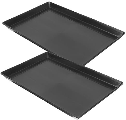 Milisten Pet Cage Cleaning Tray Dog Cage Tray Birdcage Bottom Tray Bunny Potty Tray Parrot Toilet Pan 2pcs Set