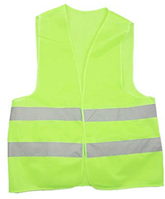 Warnweste für Herren and Damen Hohe Sichtbarkeit Fahrradweste Reflektierende Weste Arbeitsweste (Standard, Yellow)