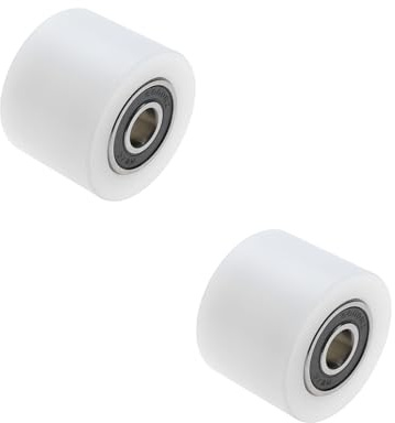 Create idea Lot de 2 roulements 6000ZZ en nylon et plastique - Poulie coulissante - 40 x 30 mm - Poulie mécanique pour bandes transporteuses, portes coulissantes et fenêtres
