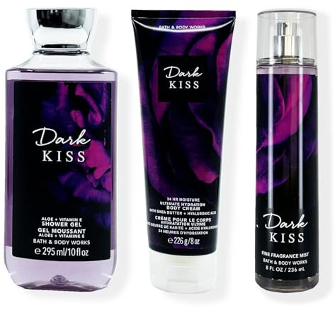 Set von DARK KISS 3 Stk - Duschgel + Körpercreme + Körperspray: Orignal BBW