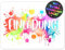 12x Splash EINLADUNGSKARTEN KINDERGEBURTSTAG Mädchen Junge - die bunten PARTY Karten sind die Aquarell EINLADUNG Kinder Jungen GEBURTSTAG Regenbogen PARTYEINLADUNG GEBURTSTAGSPARTY Jugendweihe Taufe