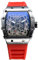 rorios Herren Quarz Uhr Mode Tonneau Armbanduhren Leuchtend Analog Uhr Freizeit Sport Herrenuhren für Männer mit Datum Kalender Silber Rot