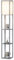 PULUOMIS Floor Lamp with Shelves, 3 Layers Wooden Shelf Standing Light, Modern Reading Lamp for Bedroom, Living Room, Office, Home Decoration (Size:26x 26x 160 cm) (Without Bulb)-Grey