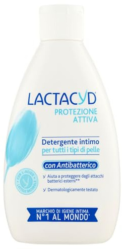 Lactacyd Aktiver Schutz mit antibakteriellen Eigenschaften, Unterwäsche mit antibakteriellen Eigenschaften für Ihre tägliche Intimpflege, 300 ml