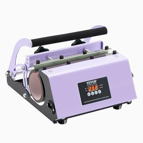 VEVOR Presse à Chaud pour Tasses, Pourpre, 75-87 mm