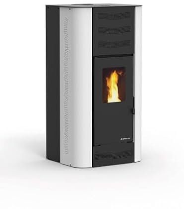 Termostufa a pellet Karmek Idro Ventilata mod. Berna Bianca
