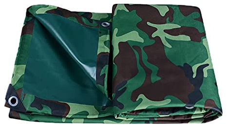 KANMR Bâche de Camouflage, Bâches Indéchirable Coupe-Vent, Bâche Extérieure, Résistant UV, pour Terrasse, Pavillon, Piscine, Camping(4x5m)