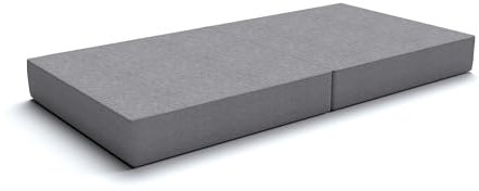 POKAR Spielsofa Kindersofa | Schaumstoff Bausteine | Spielsofa für Kinder mit Schlaffunktion Kuschelecke im Kinderzimmer | Matratze 160 x 80 x 15 cm | Grau