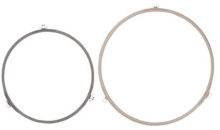 Zerodeko 2pcs Microwave Oven Rack Replacement Round Oven Ring Turntable Holder for Even Heat Distribution