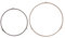 Zerodeko 2pcs Microwave Oven Rack Replacement Rotating Display Turntable Grey Microwave Oven Tray Ring