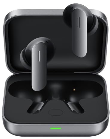 REALME Buds Air 7 Cuffie Bluetooth,Auricolari Bluetooth 5.4,Wireless Cancellazione Rumore con ENC,52dB Noise Cancelling Cuffie Senza Fili,IP55 Impermeabili,Qualità Hi-Res Audio,Nero