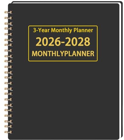 Monatsplaner 2026–2028 – Terminplaner für 24 Monate, 3-Jahres-Tagesplaner, Notizbuch, Terminbuch für Schule, Uni, Geschäft, Zuhause, Büro, für Personal Organizer
