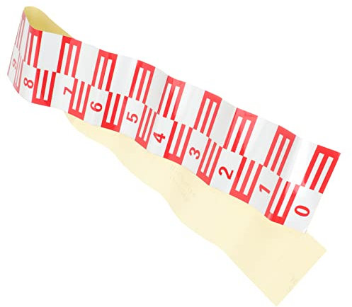 HAKIDZEL Indicateurs De Niveau d'eau Autocollants pour Piscine Et Étang, Jauge De Niveau d'eau 10x100 Cm Réfléchissante, Autocollant Étanche Résistant à La Corrosion pour Affichage Nocturne