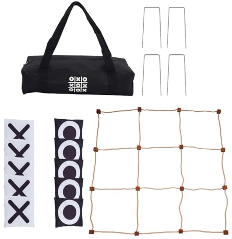 Enwye Ein Set Mit Einem Sporttages-Set Für Den Außenbereich, Riesigen Tic-Tac-Toe-Sitzsack-Wurfspielen Für Jugendliche, Erwachsene Und Familien.