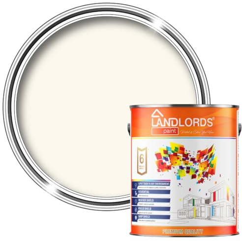 Landlords Fence and Garden Shed Paint | Furniture, Barn, Wood and Outdoor Paint | Quick-Drying Protection for Furniture | Creamy White 5L