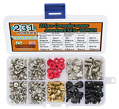 Viti VAPKER PC Computer supporti Set Assortimento Kit Confezione da 231