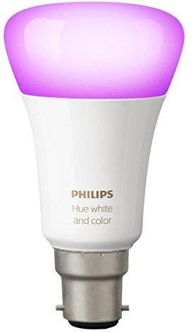 Philips Hue White and Colour Ambiance Personal Wireless Lighting 10 W B22 LED Twin Pack Bayonet Cap Richer Colours LED Light Bulbs, 2 x Hue White and Colour Ambiance 10 W B22 Bayonet Cap Richer Colours LED Bulbs , Perfect Fit, Works with Alexa