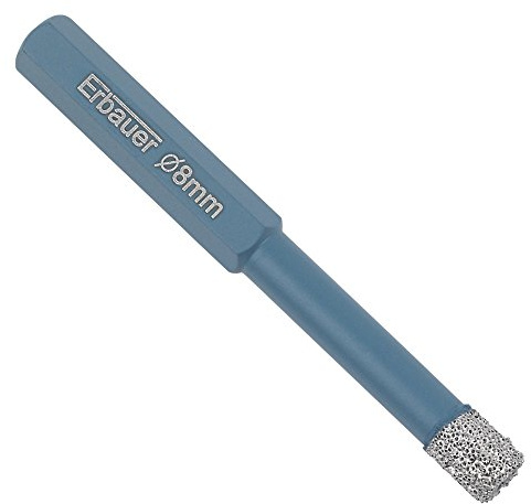 ERBAUER DIAMOND TILE DRILL BIT 8 X 80MM. High Quality Bit and Easy To Use
