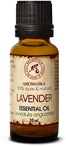 Naturreines Ätherisches Lavendelöl 20ml - Lavandula Angustifolia - Bulgarien - Anwendung Lavendeloel für Aromatherapie - Raumduft - Guten Schlaf - Duftlampe