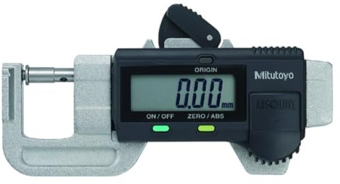 Mitutoyo ABS AOS Dickenmessgerät, QuickMini, 0-12 mm, metrisch | 0,001 mm, kompakte Dickenmessung