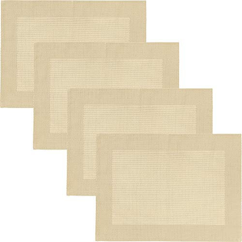 Erwin Müller Tischset Lissabon 4er-Pack abwaschbar beige Größe 33x45 cm