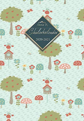 Schülerkalender 2020 / 2021: Schulplaner von August 2020 bis Juli 2021 / Praktischer Schülertimer zum notieren, planen und organisieren aller ... Kalender für das Schuljahr 20/21 Motiv Blau