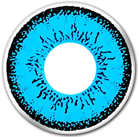 Matlens – EOS Farbige Kontaktlinsen ohne Stärke circle lens blau blue 209LB 2 Linsen 1 Kontaktlinsenbehälter 1 Pflegemittel 50ml