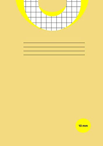 10 mm Square Exercise Book A4: 10 mm (1 cm) Squared Quad Ruled Grid Paper Notebook for Mathematics (Math), Science, Graph, Writing Pad 100 Pages A4 – Yellow