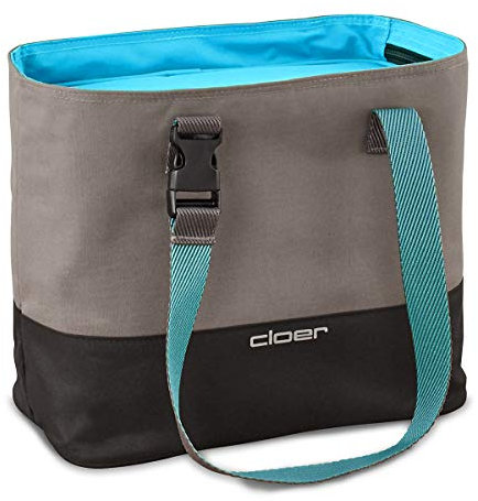 Cloer 810-13 Isoliertasche, Lunch Care System, Lunchbag für bis zu 3 Lunchboxen, Isolierfunktion, Reflektierendes Logo, Polyester, Blau, 9 Liter