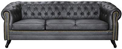 jvmoebel Chesterfield Sofagarnitur Sofa 3+1+1 Couch Polster Set Sofas Couchen Leder Stoff