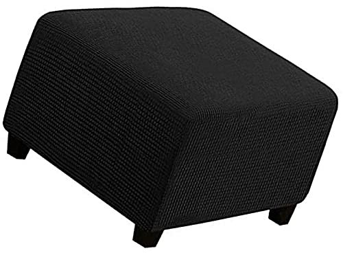 Hockerbezug Quadratisch, Bezug Für Fußhocker Fußbank Elastisch Husse Für Sofa Sitzhocker Überzug Für Rechteckiger Hocker Fußschemel Fußstütze (Color : A, Size : 1pc)