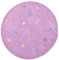 LIVONE Happy Rugs for Kids Pflegeleichter Kinderteppich 100% Baumwolle waschbar Kinderzimmer mit Punkten Kreisen in Flieder lila gelb grün Creme Silber grau rosa Grösse 160 cm rund