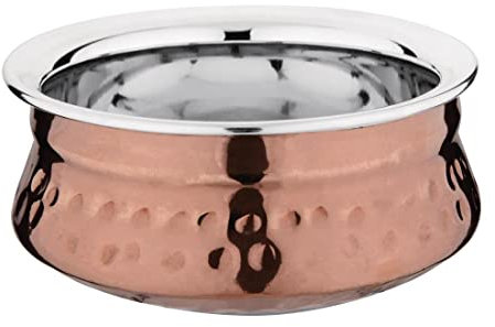 Olympia Small Handi Serving Dish Copper 290ml - Non-Stick Stainless Steel Bowl for Hot and Cold Food FE297